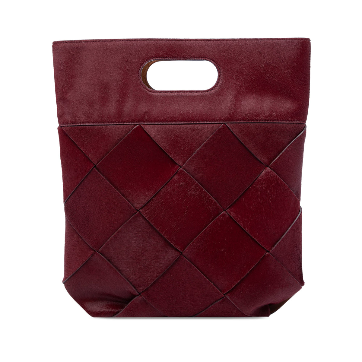 Bottega Veneta Small Pony Hair Maxi Intrecciato Slip Tote