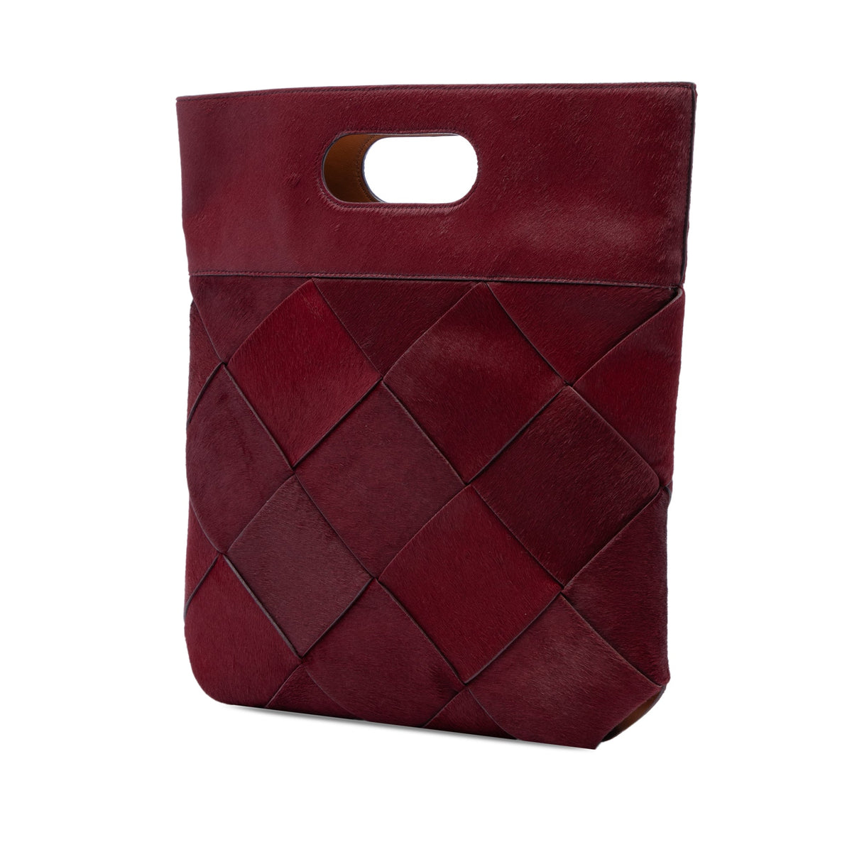 Bottega Veneta Small Pony Hair Maxi Intrecciato Slip Tote