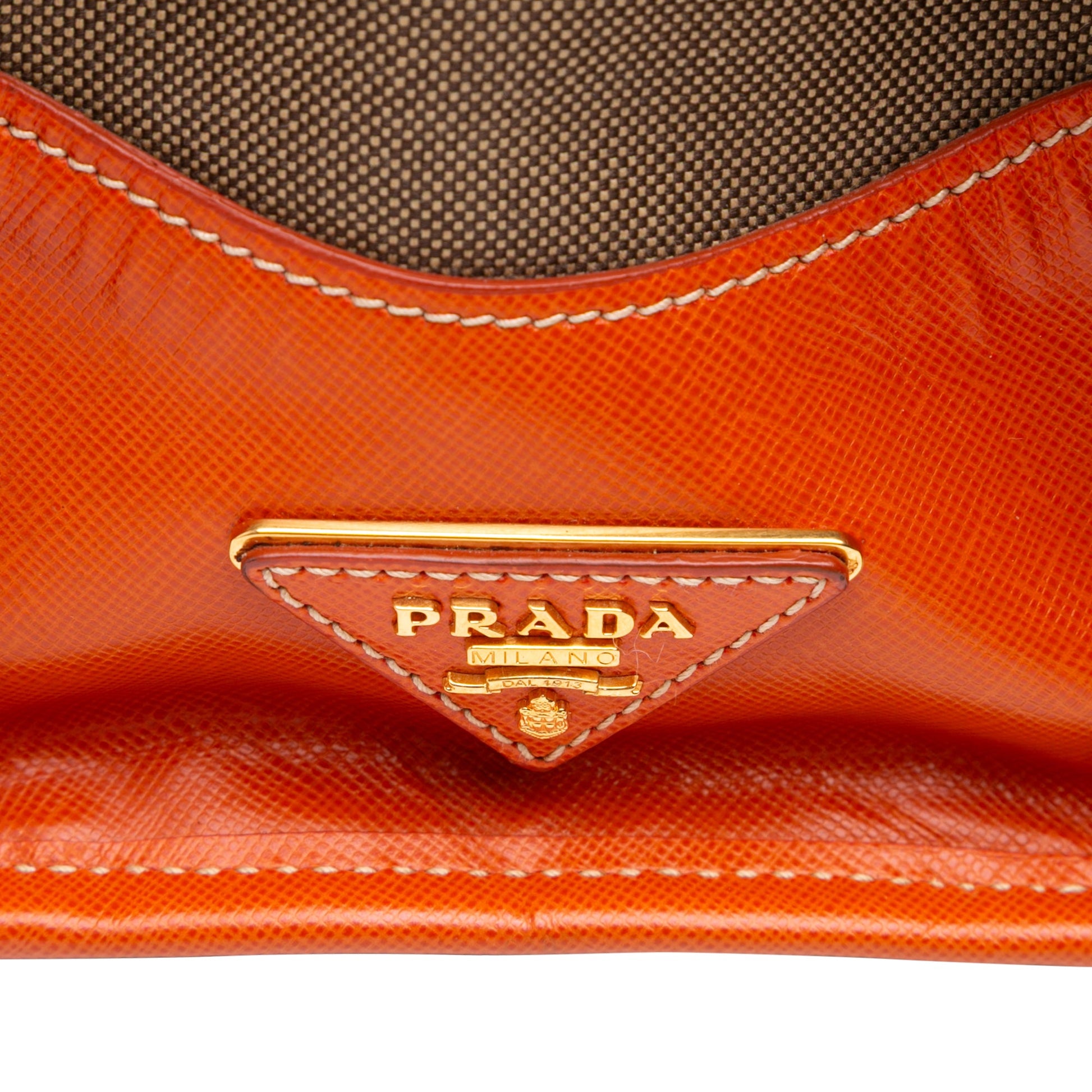 Prada Saffiano Trimmed Canvas Canapa Logo Double Zip Satchel