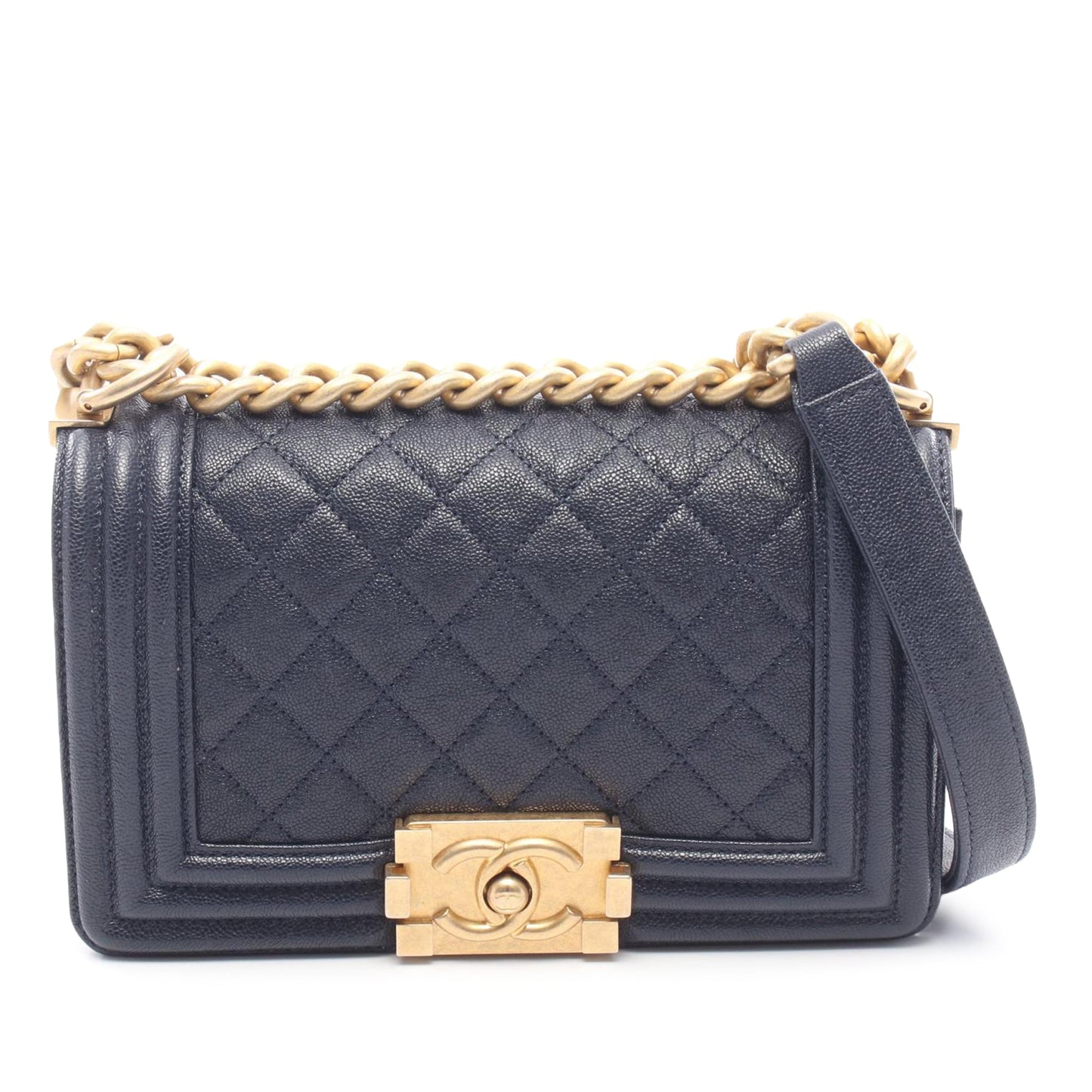 Chanel Small Quilted Caviar Boy Flap
