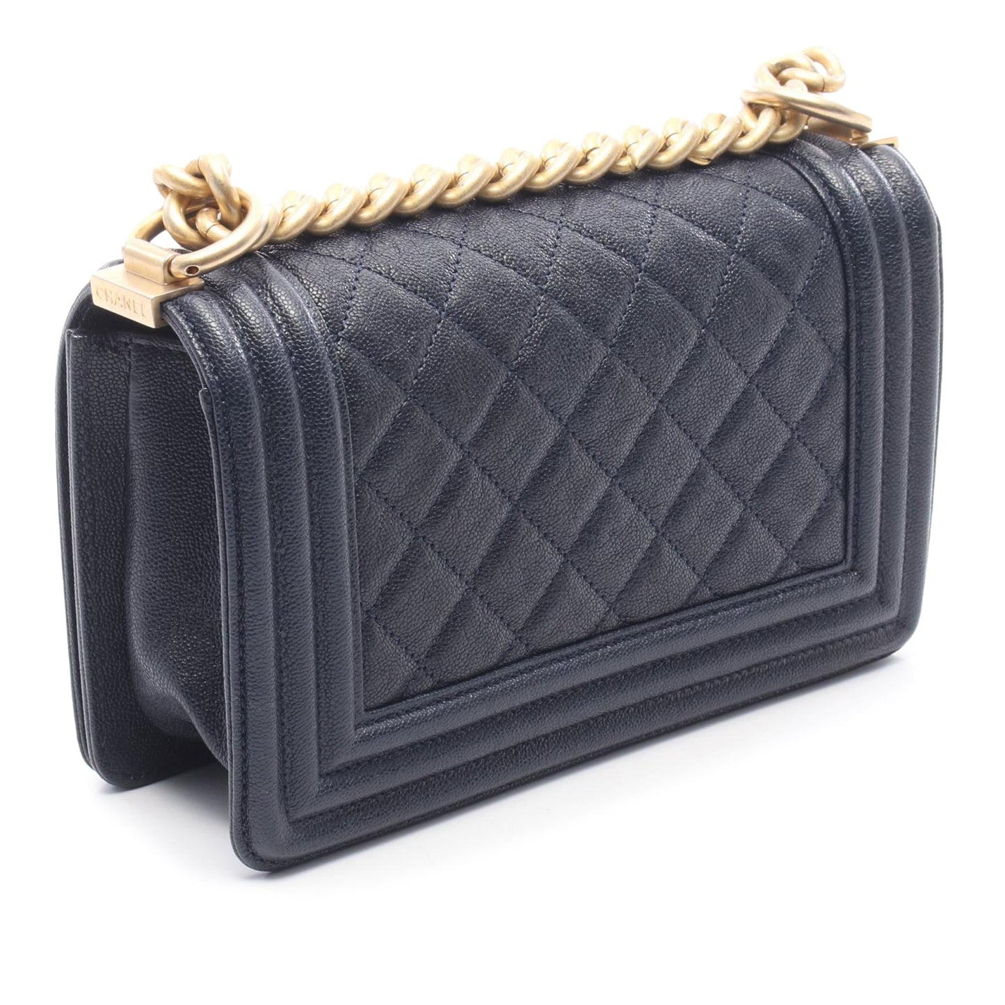 Chanel Small Quilted Caviar Boy Flap