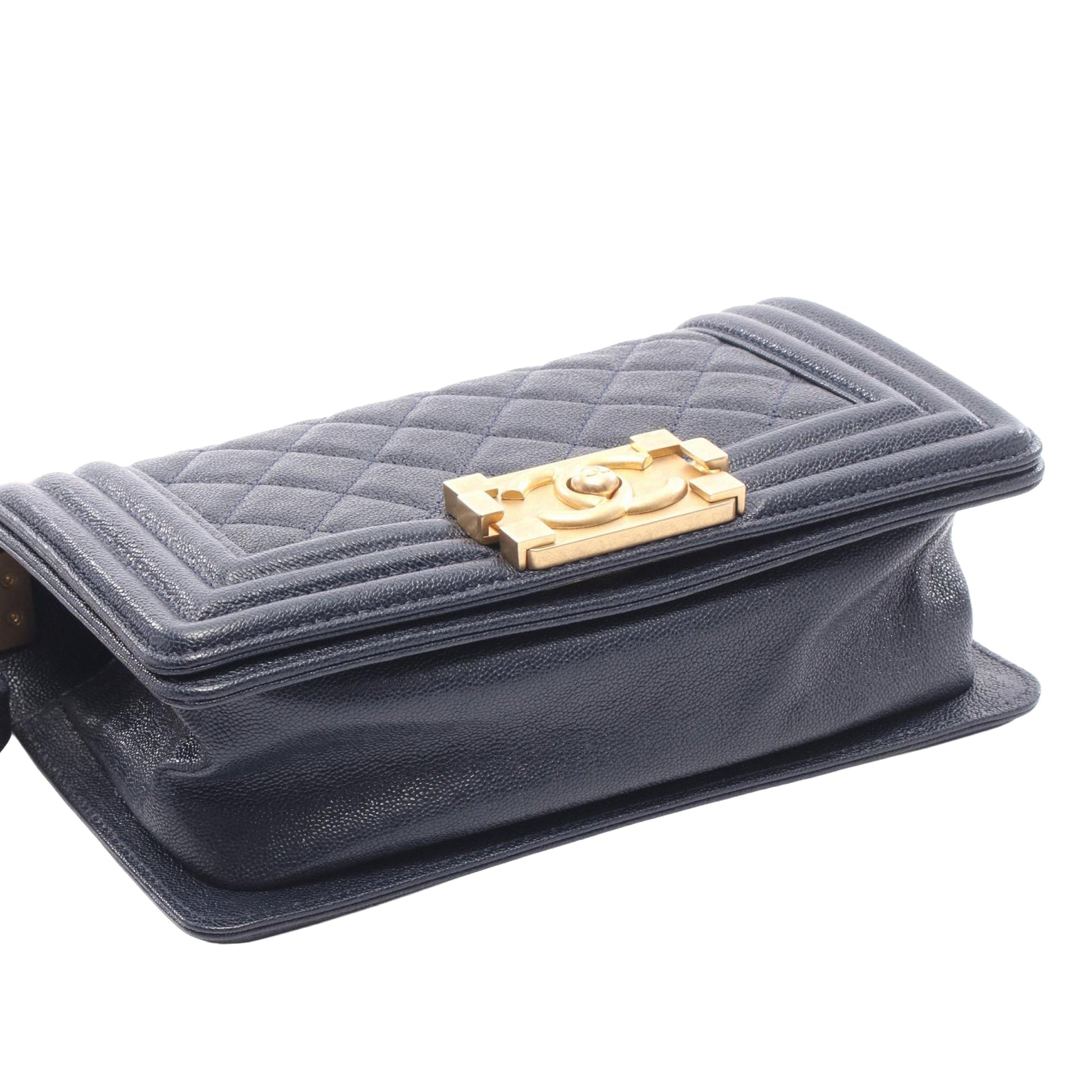 Chanel Small Quilted Caviar Boy Flap