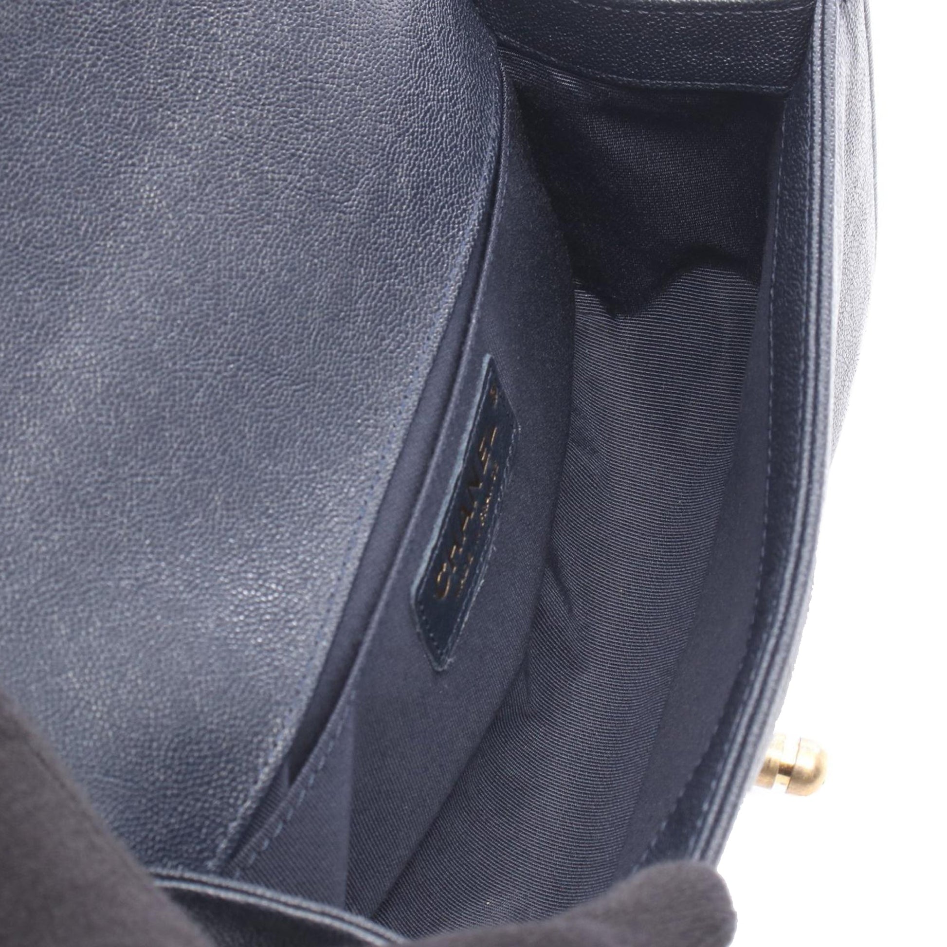 Chanel Small Quilted Caviar Boy Flap