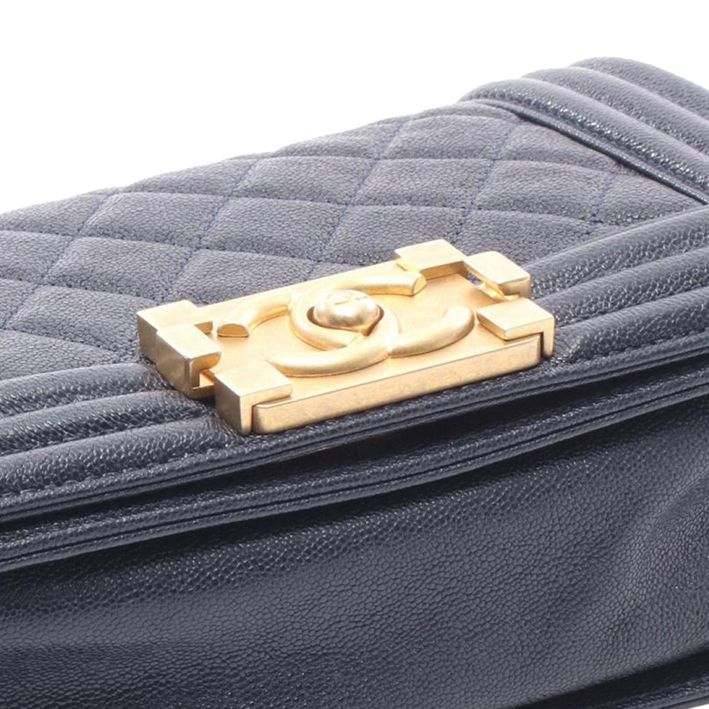 Chanel Small Quilted Caviar Boy Flap
