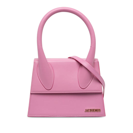 Jacquemus Smooth Calfskin Le Grand Chiquito — Pink