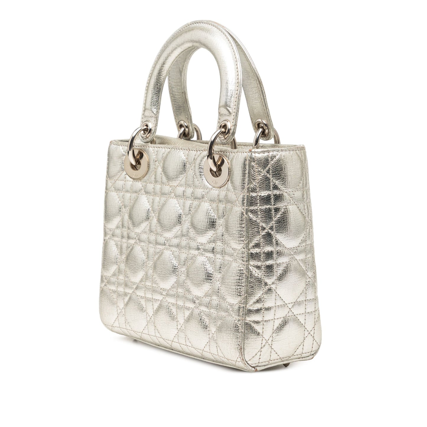 Dior Small Metallic Grained Calfskin Cannage My ABCDior Lady Dior