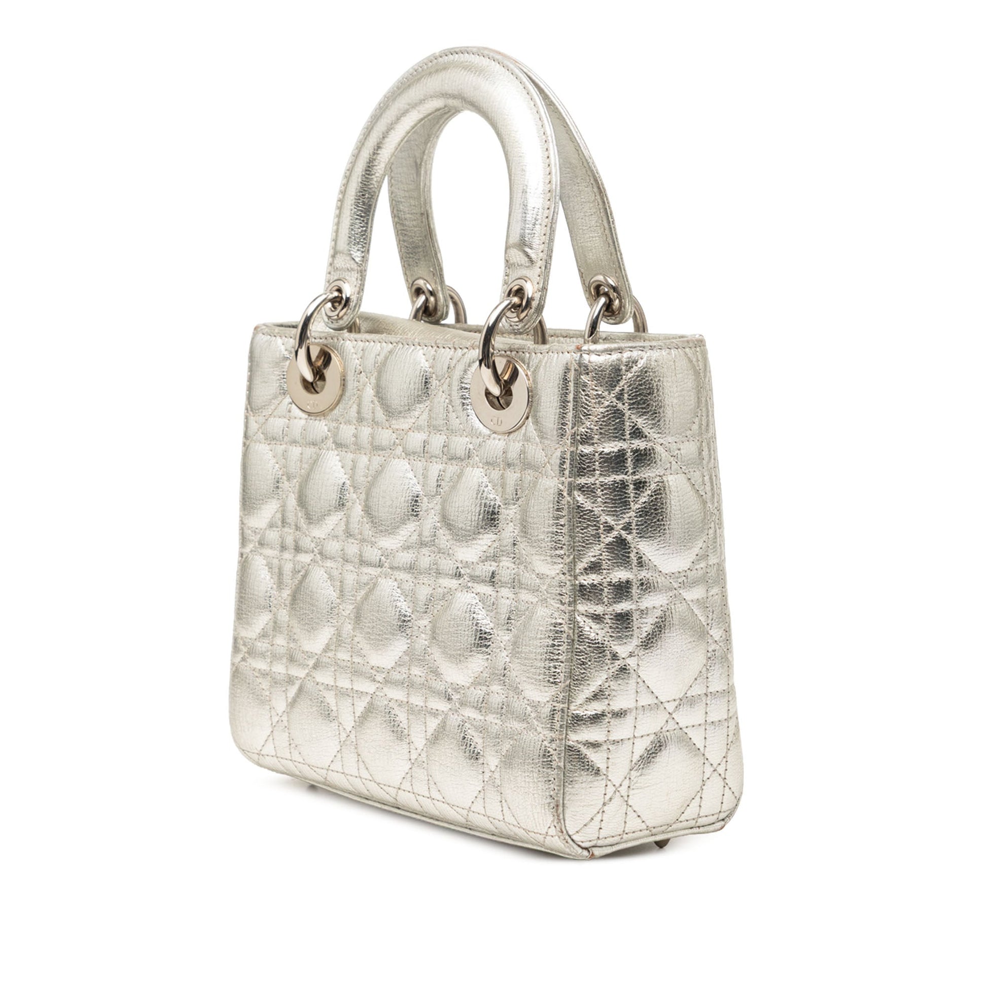 Dior Small Metallic Grained Calfskin Cannage My ABCDior Lady Dior