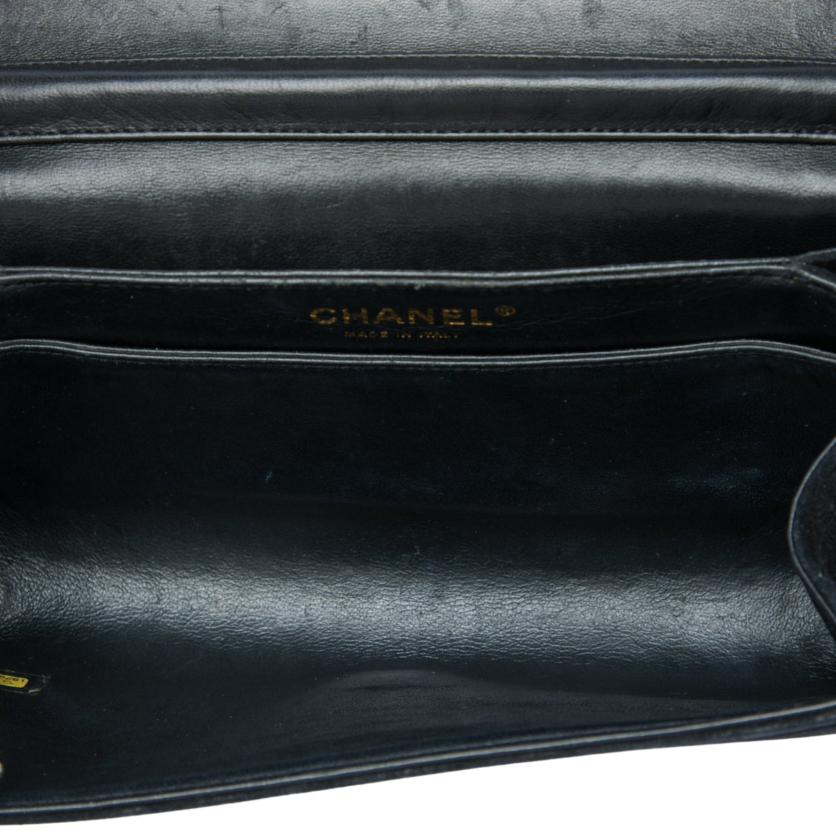 Chanel Quilted Suede Faux Pearl And Crystal CC Chain Flap — Black