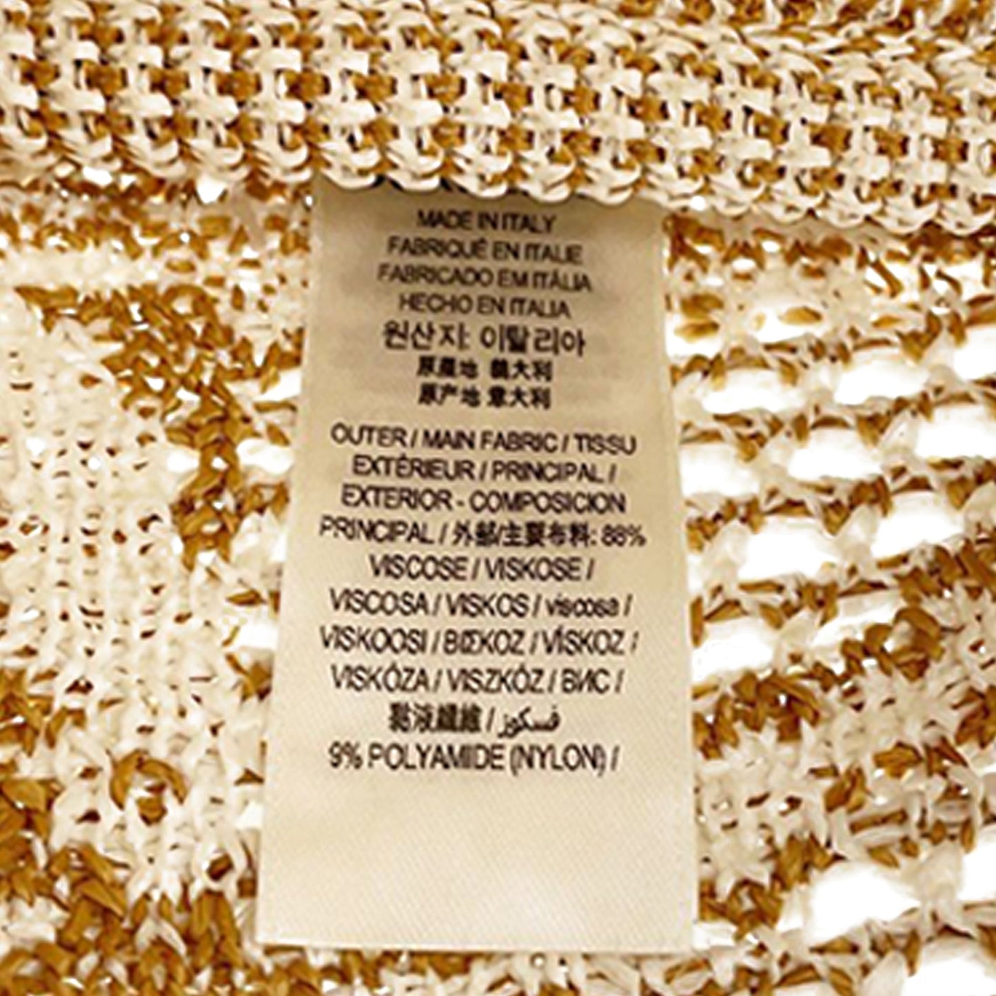 Burberry Crochet Viscose Equestrian Knight Tote