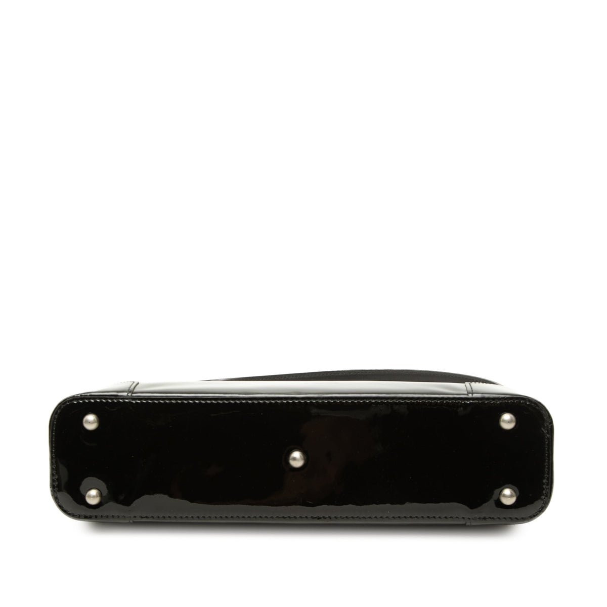Burberry Patent Shoulder Bag — Black