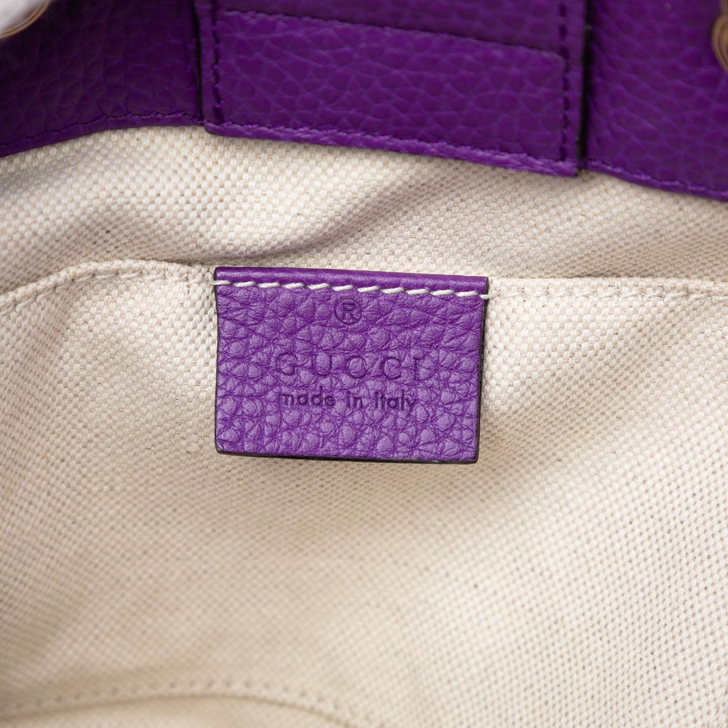 Mini Bicolor Calfskin Bamboo Shopper Satchel