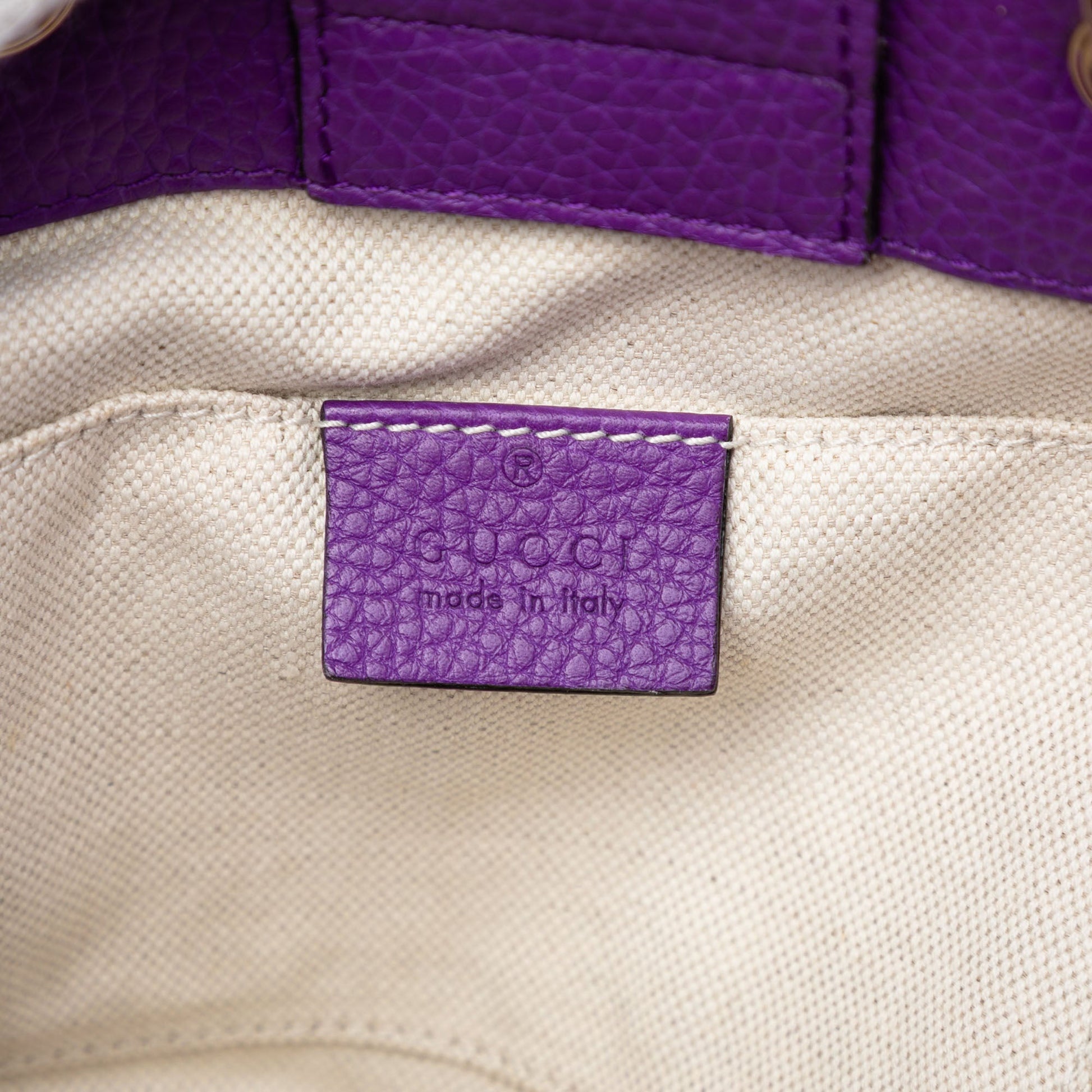 Mini Bicolor Calfskin Bamboo Shopper Satchel