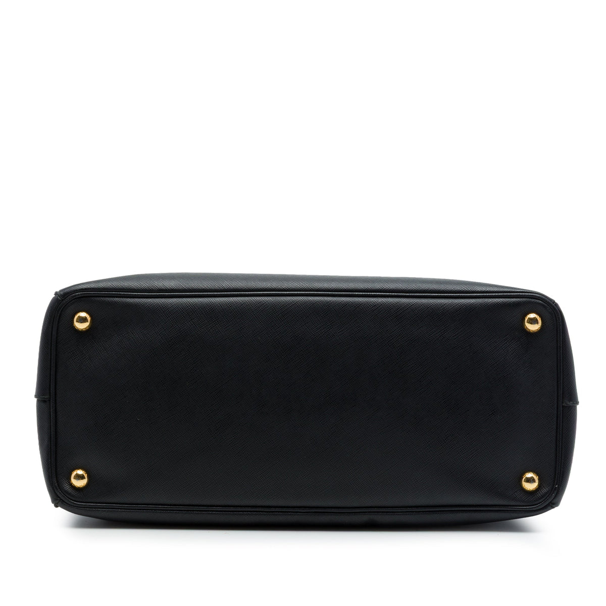 Prada Large Saffiano Lux Galleria Double Zip Satchel — Black