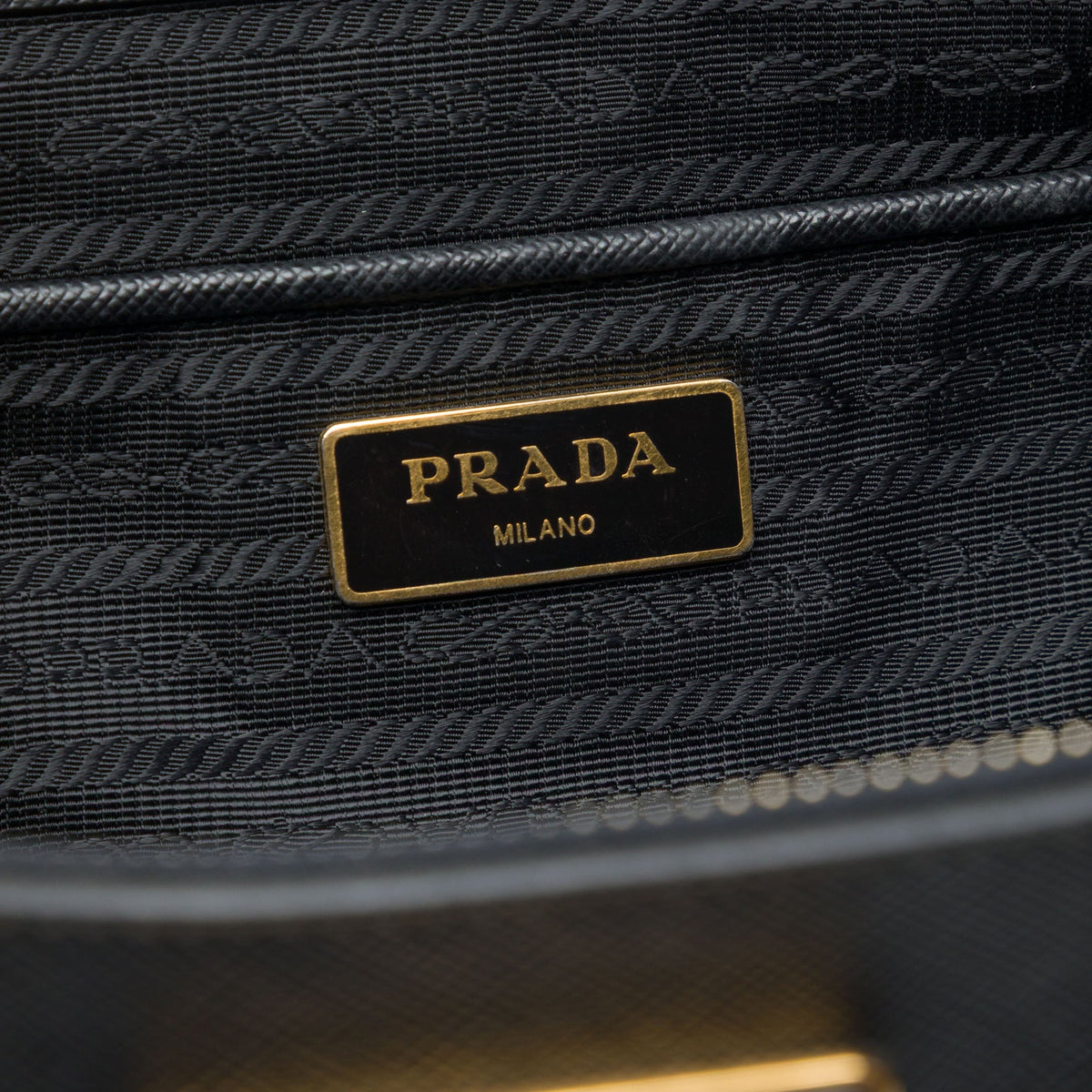 Prada Large Saffiano Lux Galleria Double Zip Satchel — Black