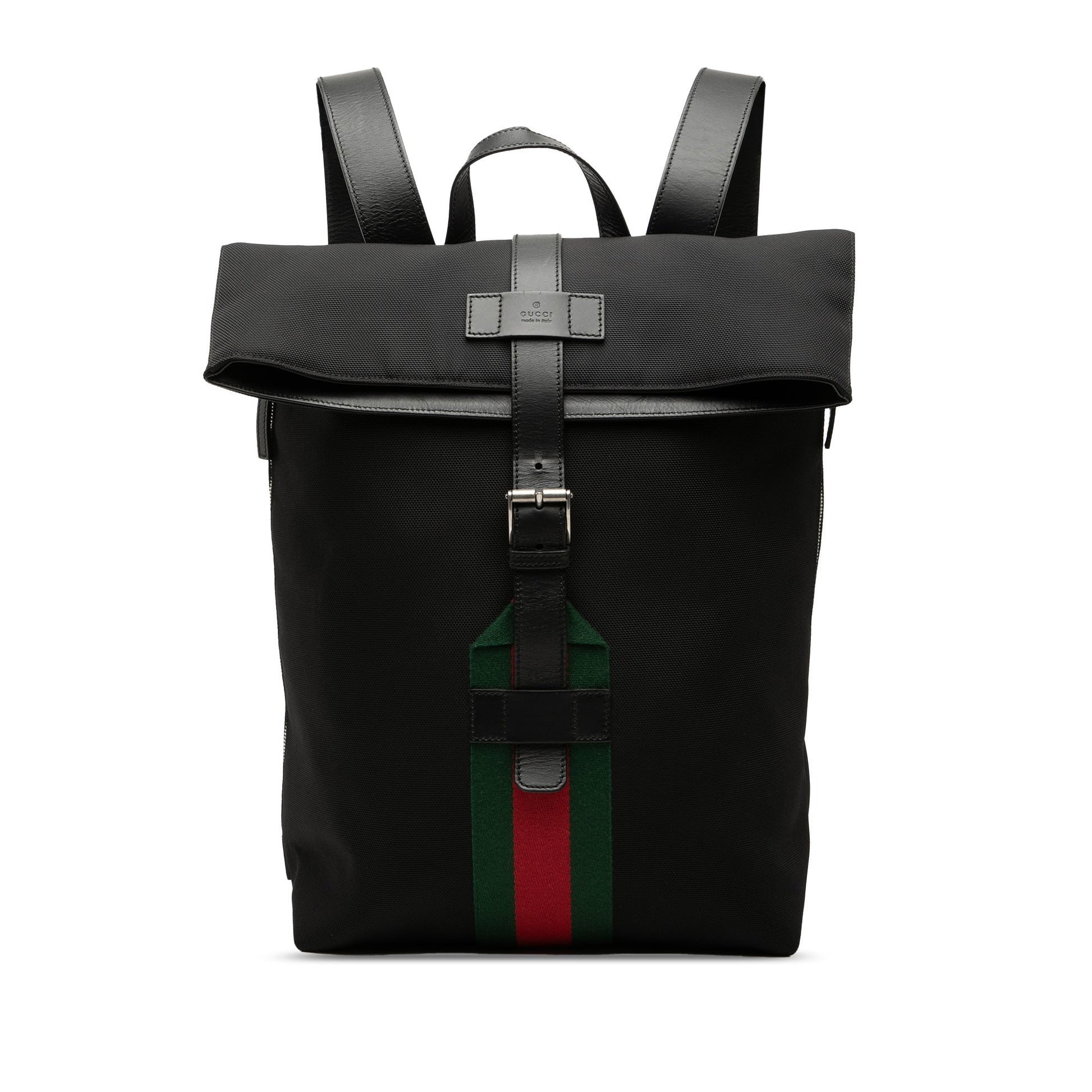 Canvas Techno Web Fold Over Backpack