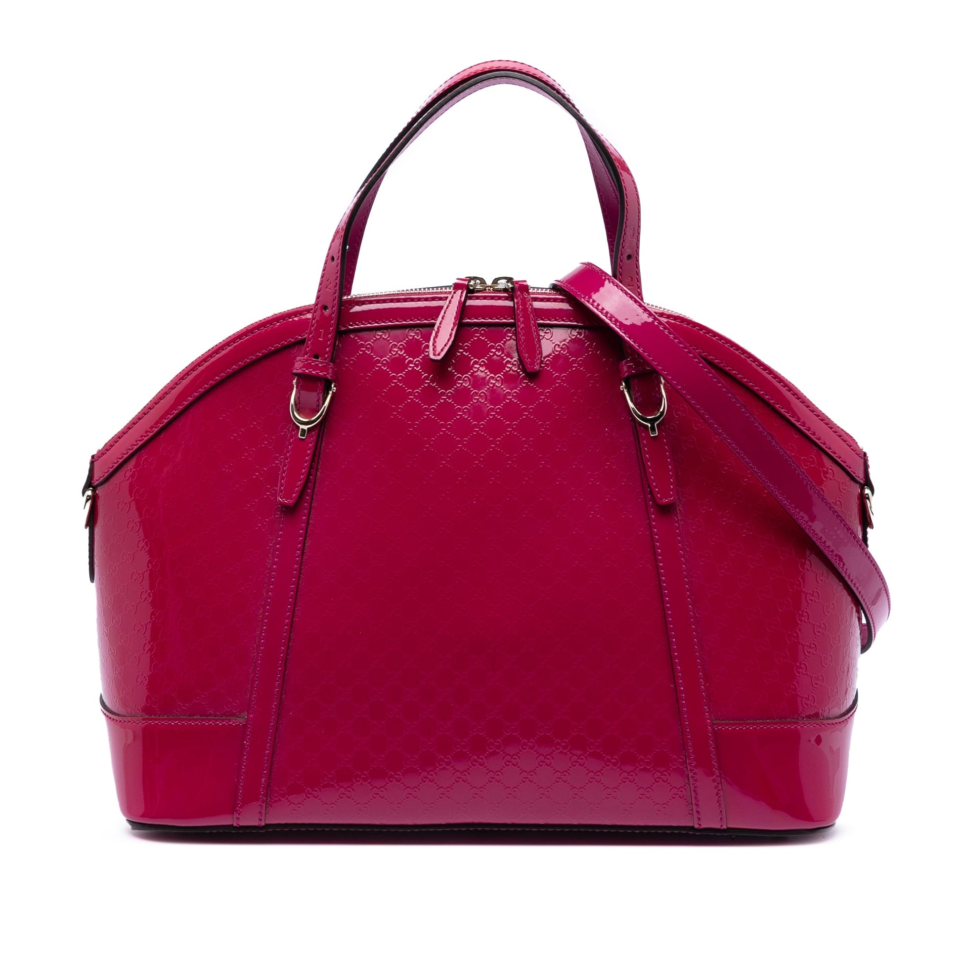 Gucci Large Microguccissima Patent Nice Dome Satchel