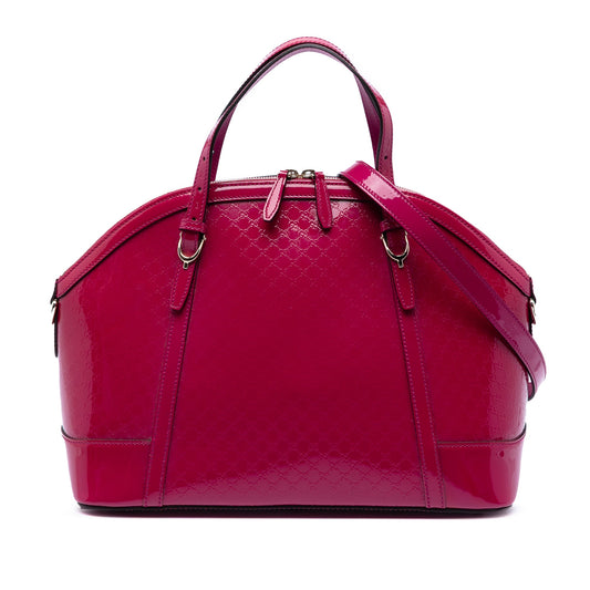 Gucci Large Microguccissima Patent Nice Dome Satchel