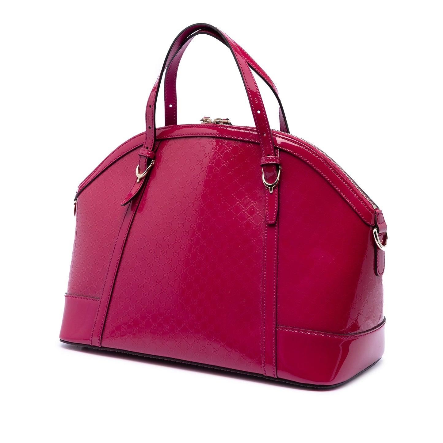 Gucci Large Microguccissima Patent Nice Dome Satchel
