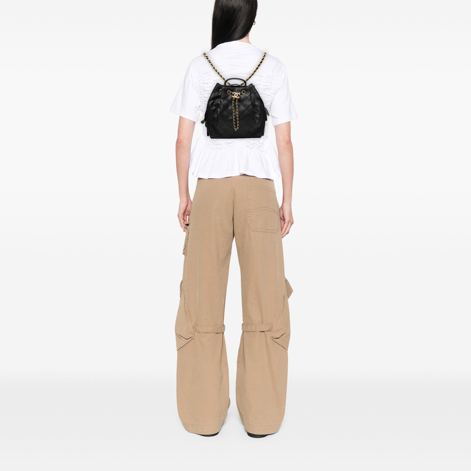 Chanel Medium Quilted Caviar Chanel 25 Backpack