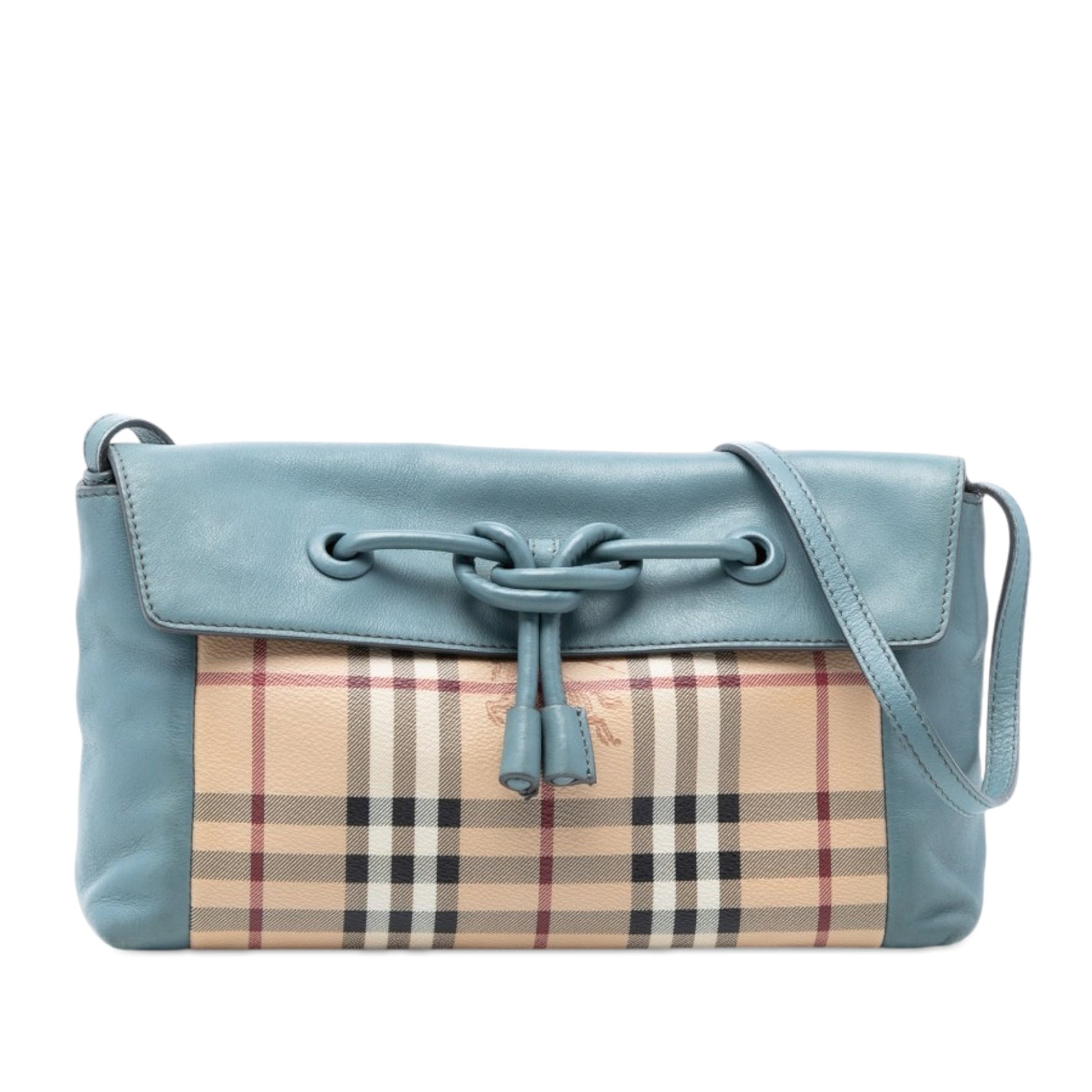 Burberry Haymarket Check Coated Canvas Leah Crossbody