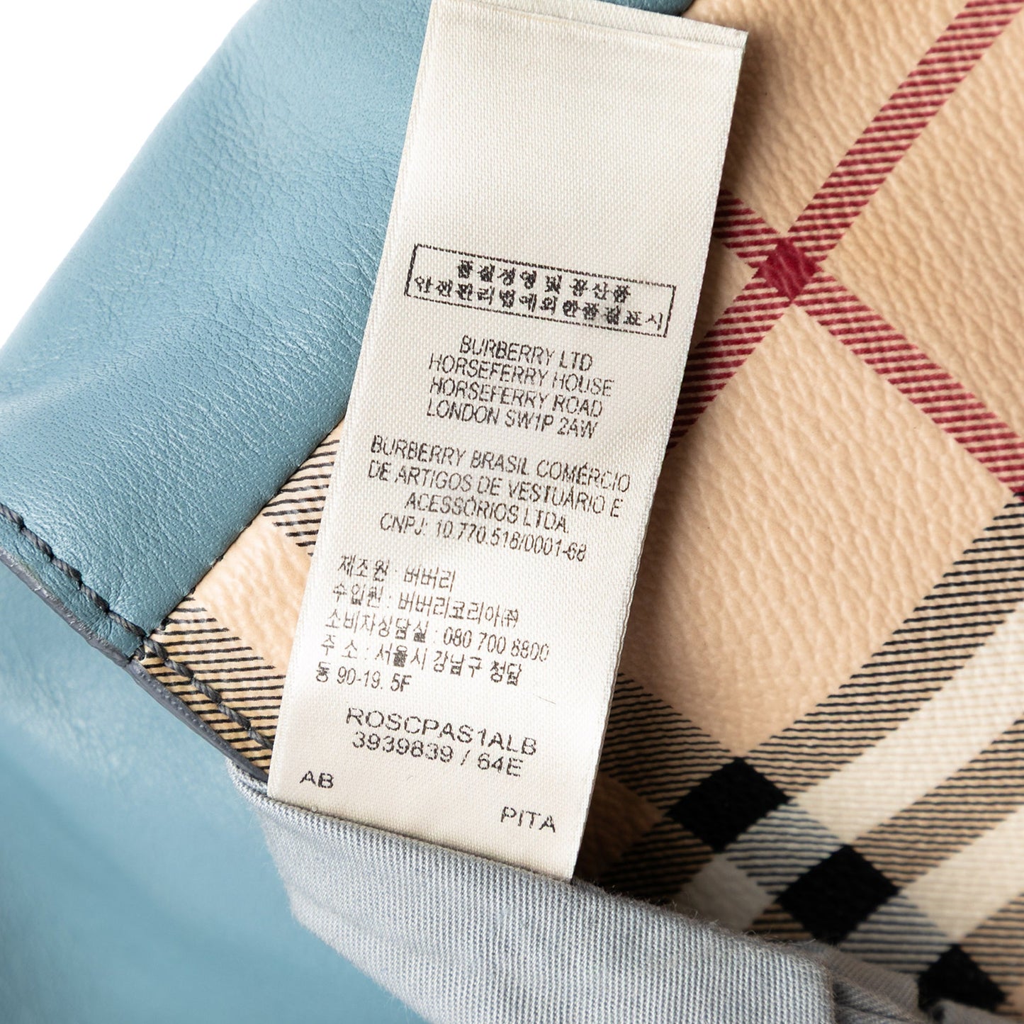 Burberry Haymarket Check Coated Canvas Leah Crossbody