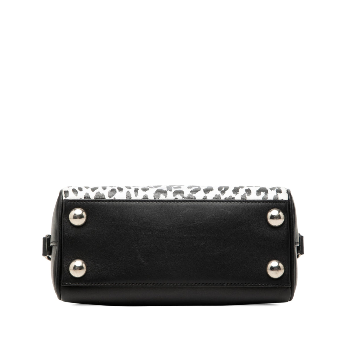 Saint Laurent Toy Leather Leopard Print Classic Duffle Satchel