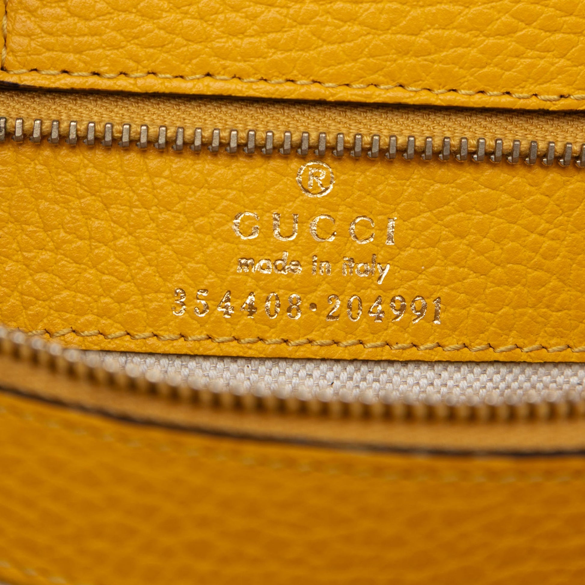 Gucci Medium Dollar Calfskin Swing Tote