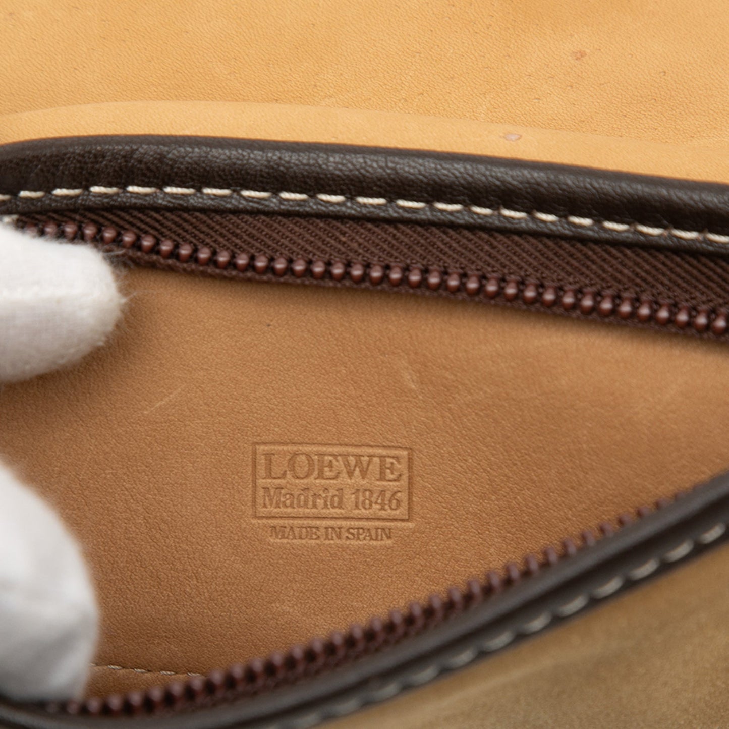 LOEWE Suede Anagram Crossbody
