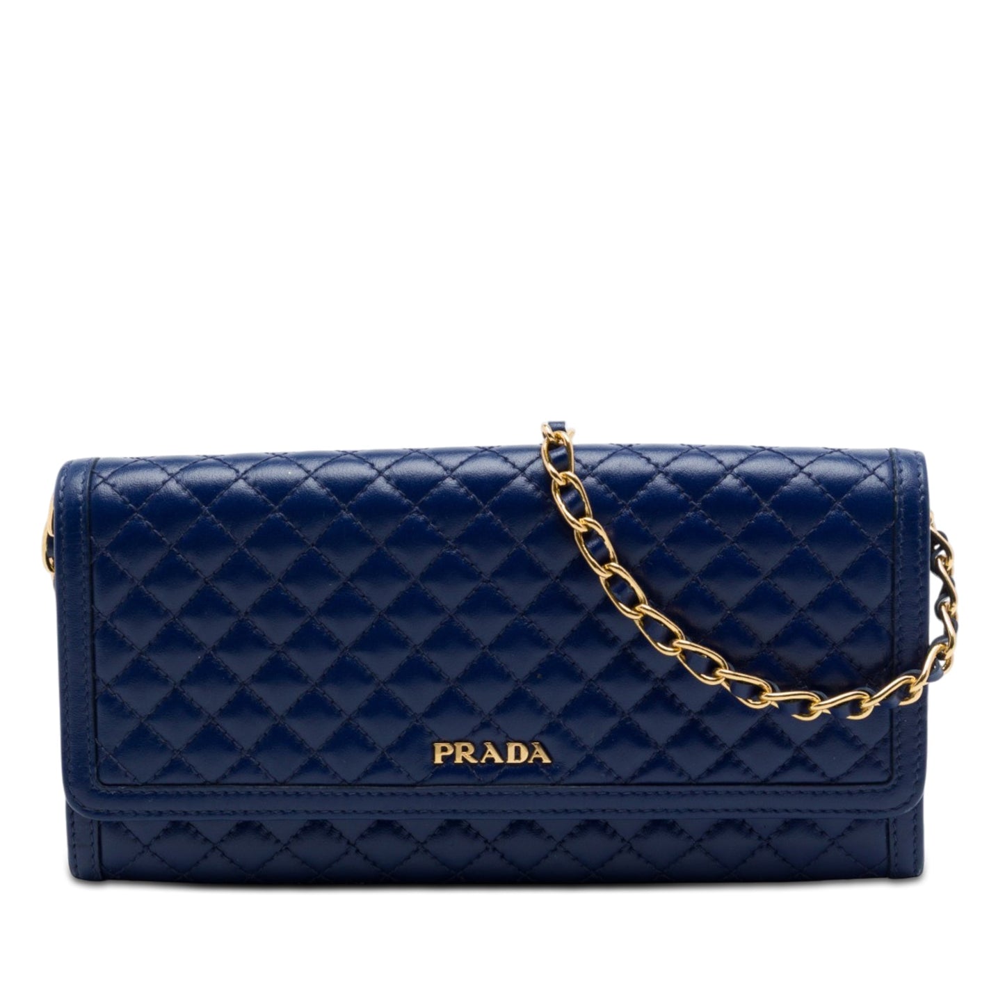 Prada Quilted Nappa Wallet On Chain
