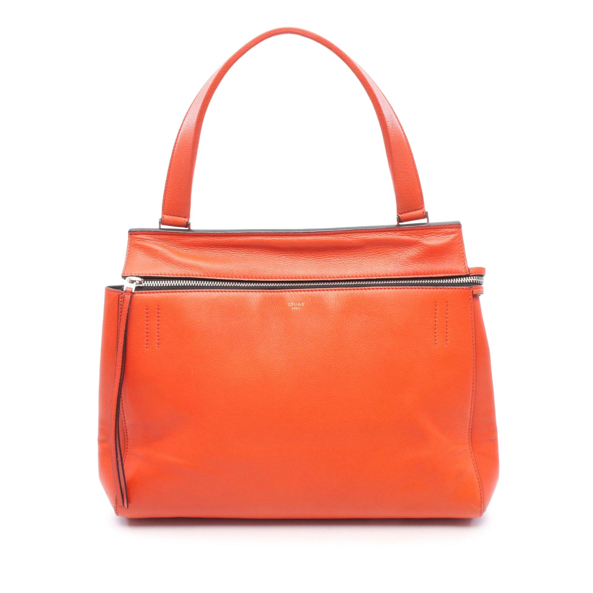Celine Medium Leather Edge Handbag