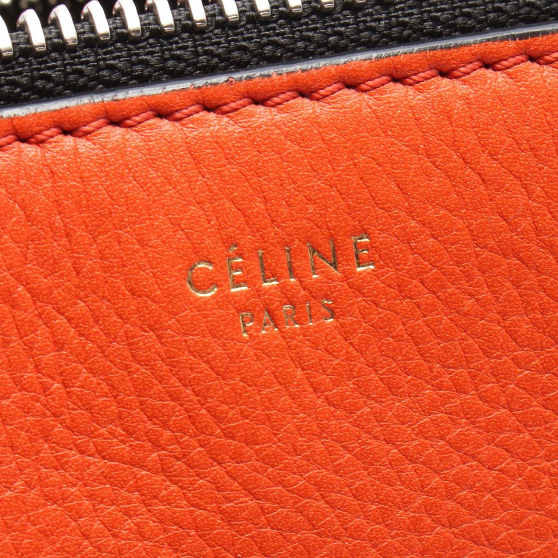 Celine Medium Leather Edge Handbag
