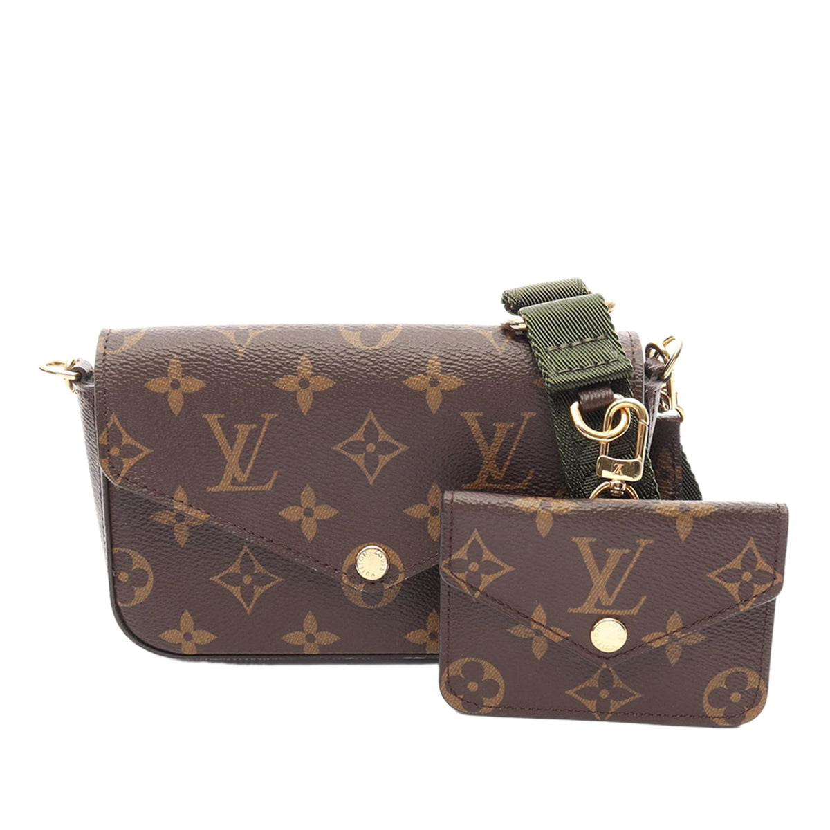 Louis Vuitton Monogram Felicie Strap And Go — Brown