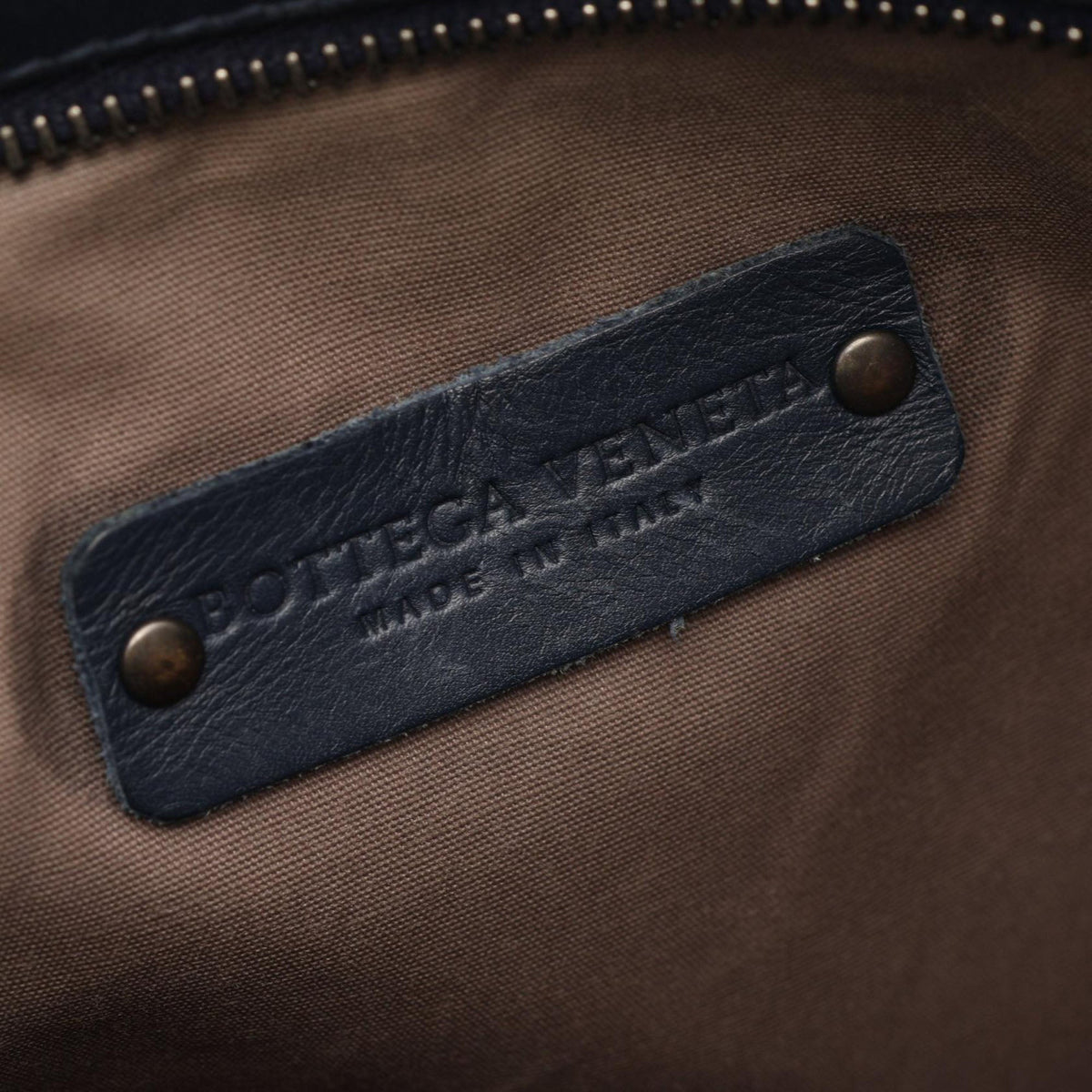 Bottega Veneta Leather Intrecciato Crossbody — Blue