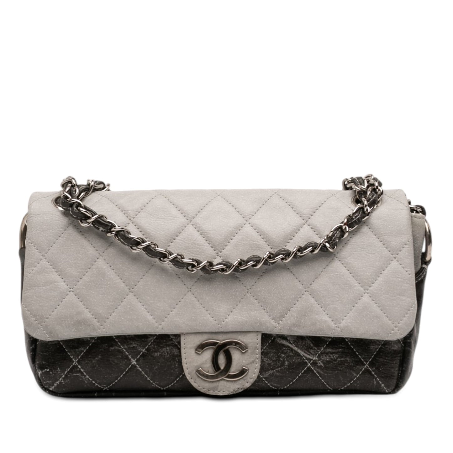 Chanel Small CC Quilted Vinyl Melrose Degrade Flap