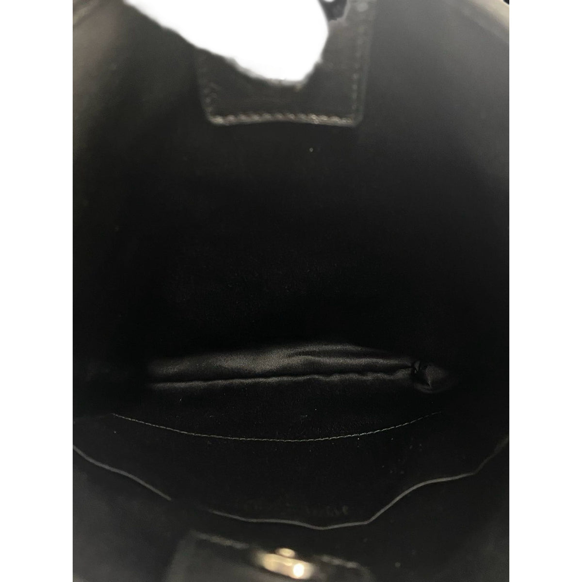 Saint Laurent Denim Monogram Kahala Crossbody — Black