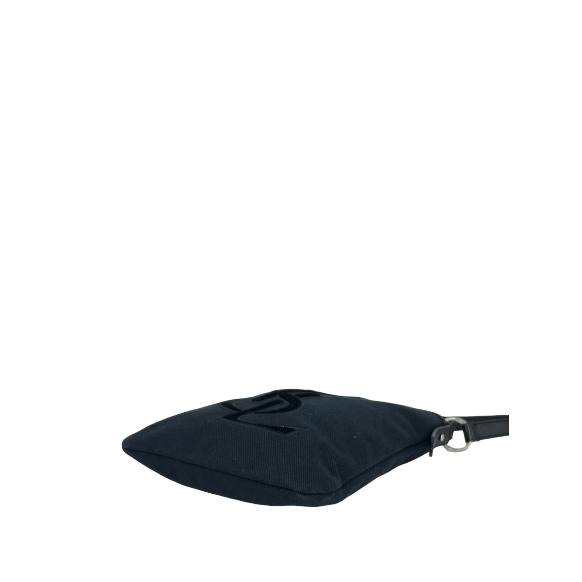 Saint Laurent Denim Monogram Kahala Crossbody — Black