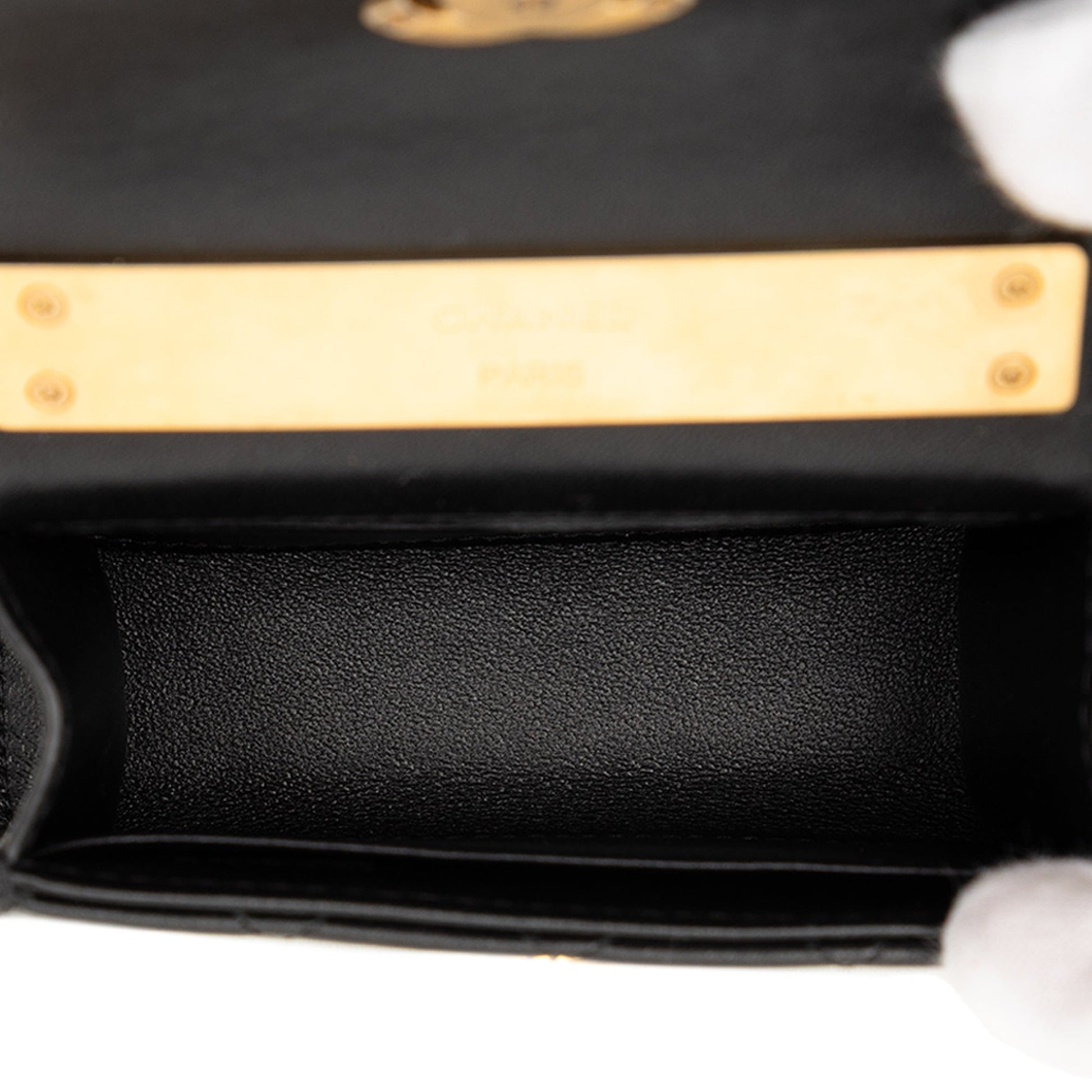 Chanel Mini CC Quilted Lambskin Enamel Top Handle Bag