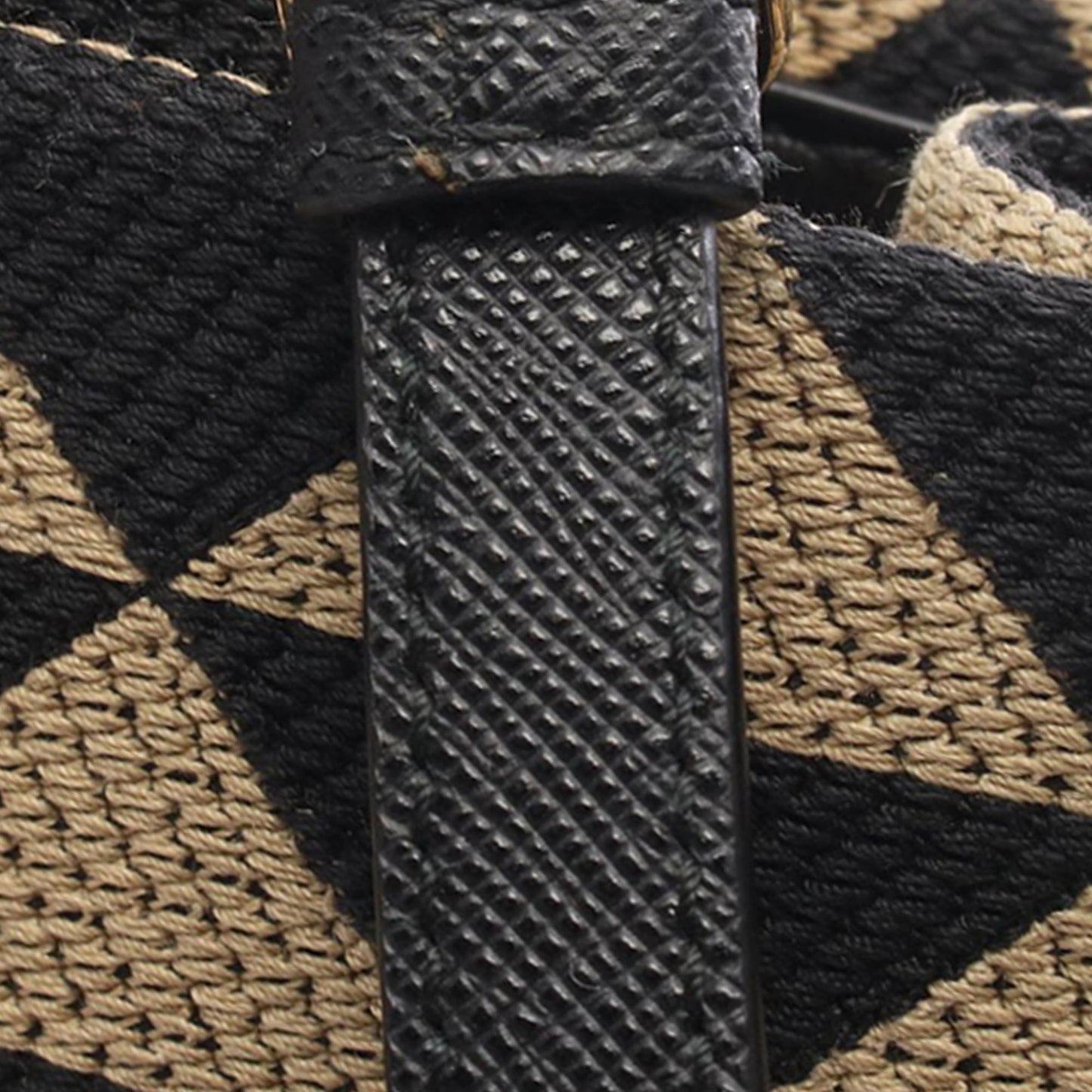 Prada Small Canvas Symbole Triangolo Satchel