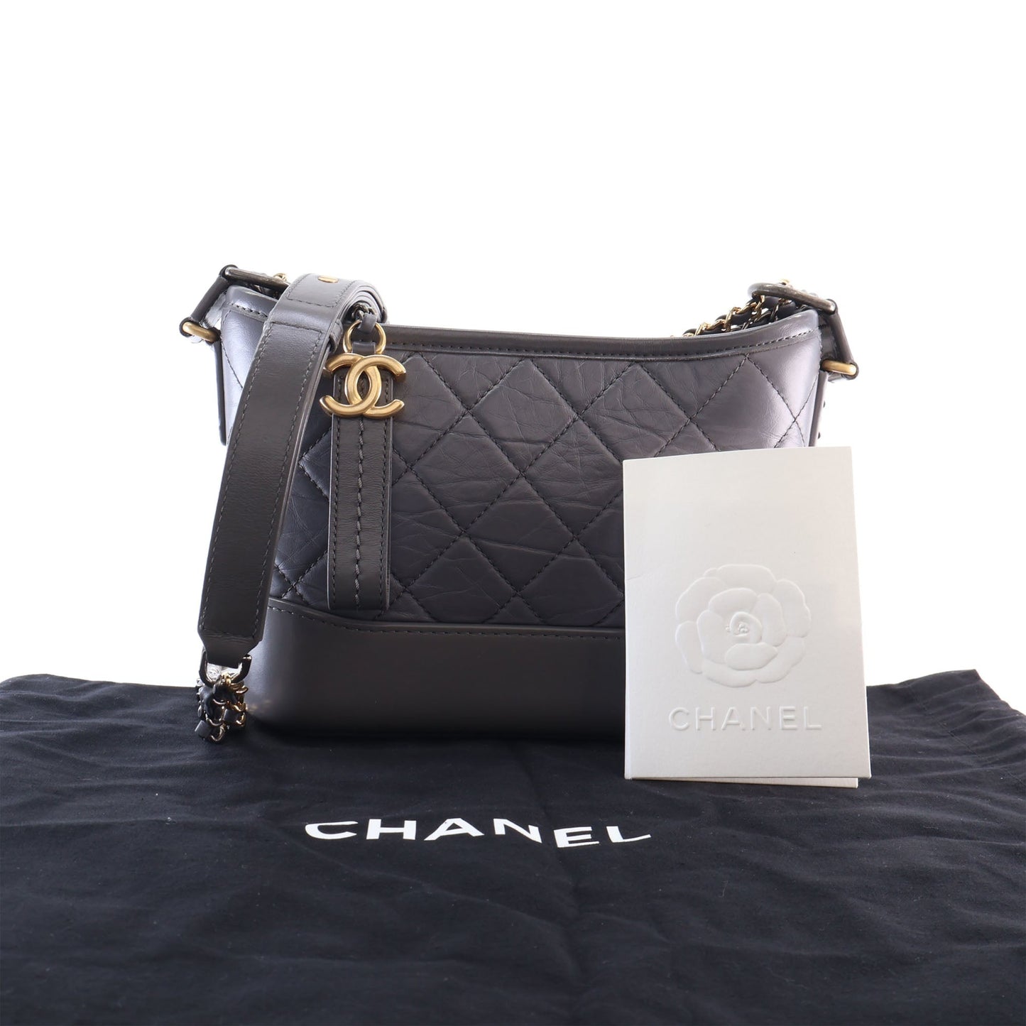 Chanel Small Quilted Aged Calfskin Gabrielle Hobo