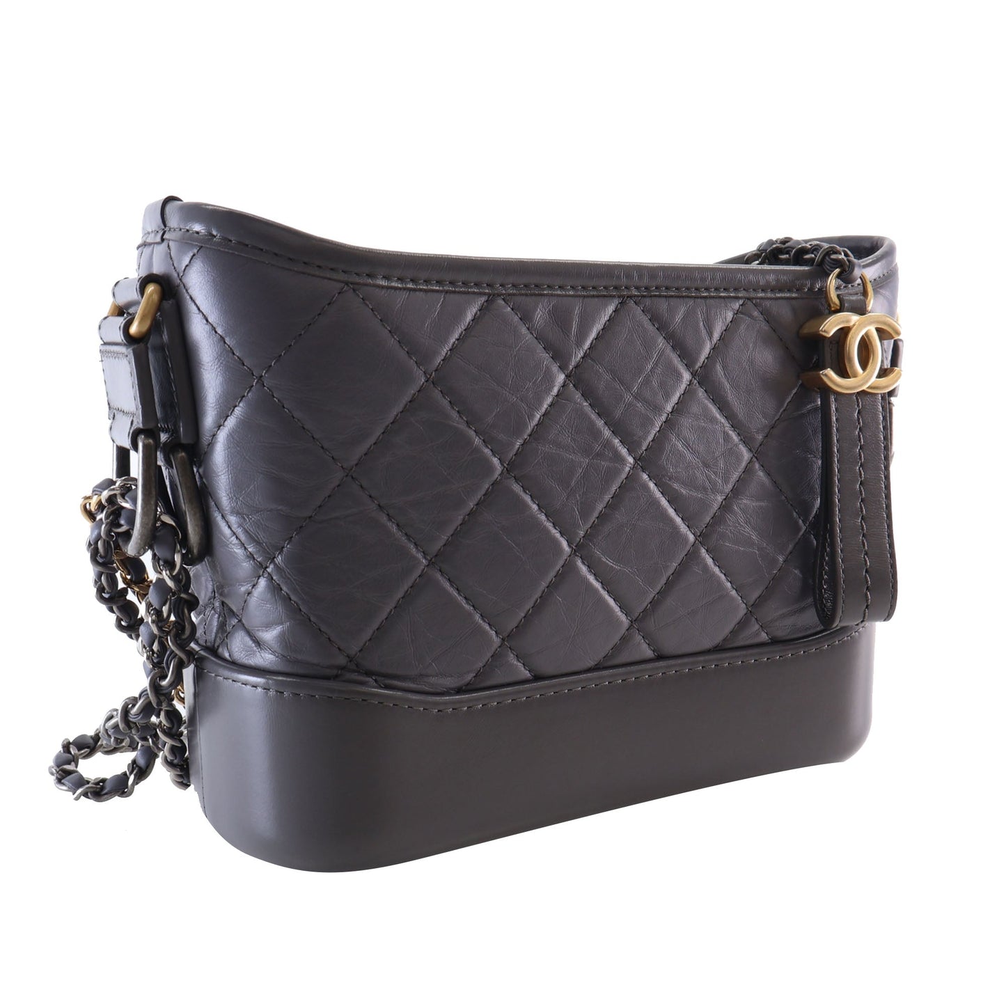 Chanel Small Quilted Aged Calfskin Gabrielle Hobo
