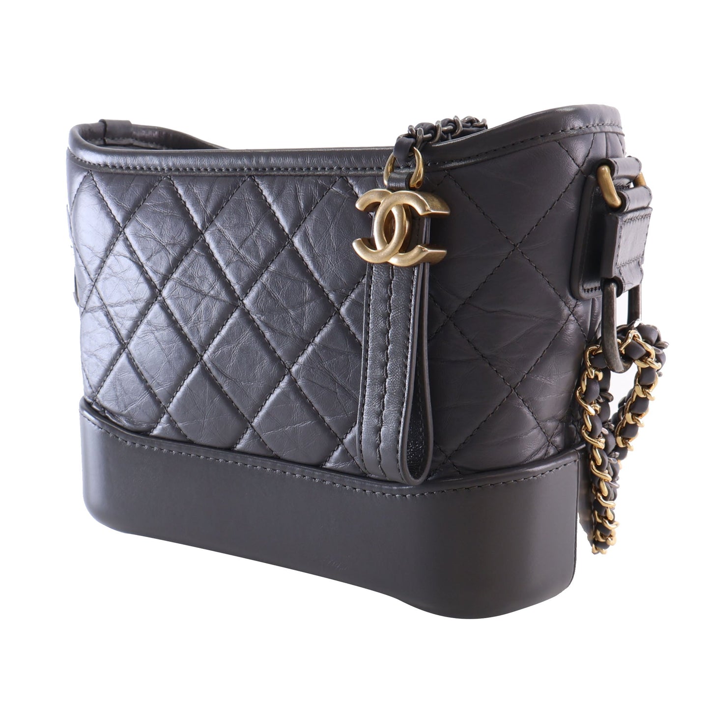 Chanel Small Quilted Aged Calfskin Gabrielle Hobo