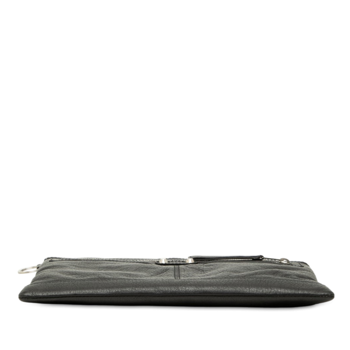 Balenciaga Lambskin Motocross Classic Clip Clutch M