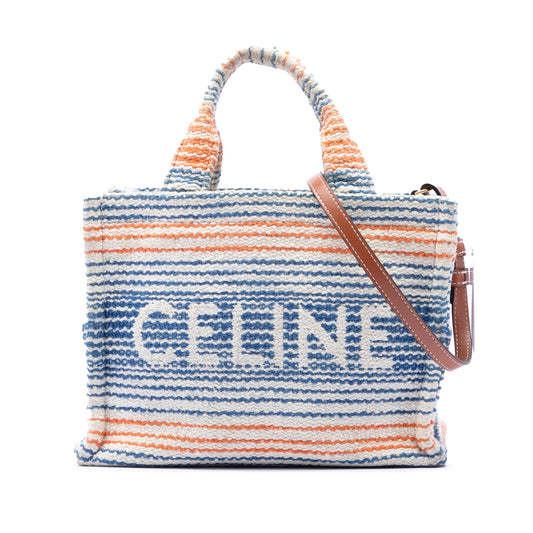 Celine Small Canvas Cabas Thais Satchel