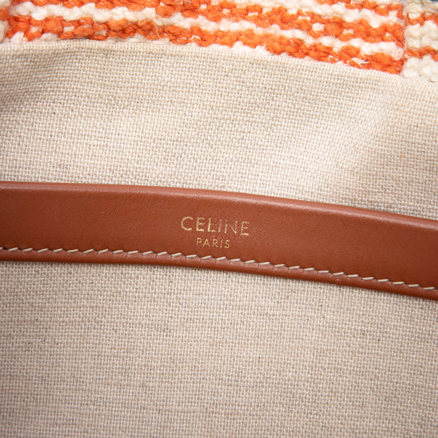 Celine Small Canvas Cabas Thais Satchel