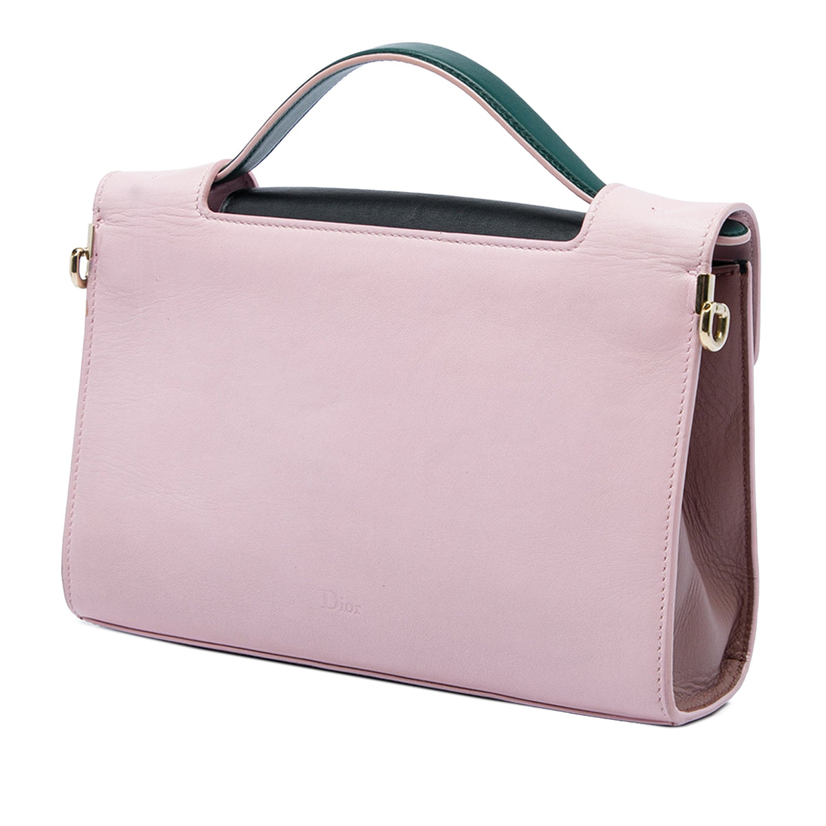 Dior Mini Tricolor Leather Diorever Top Handle Bag — Multi