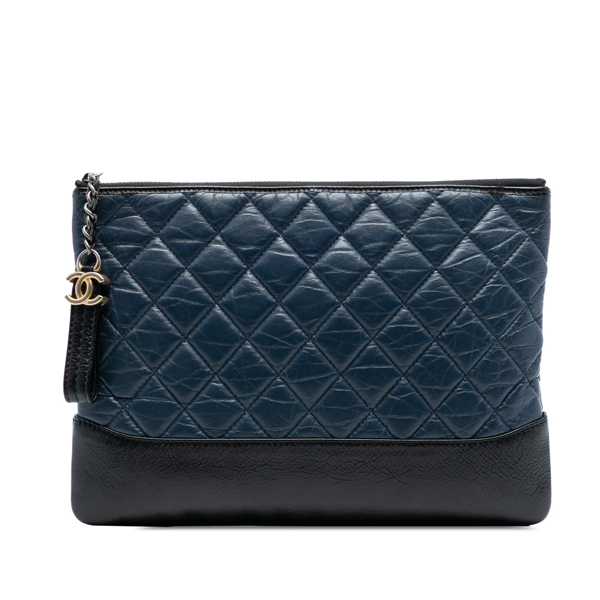Chanel Medium Aged Calfskin Gabrielle O Case Clutch