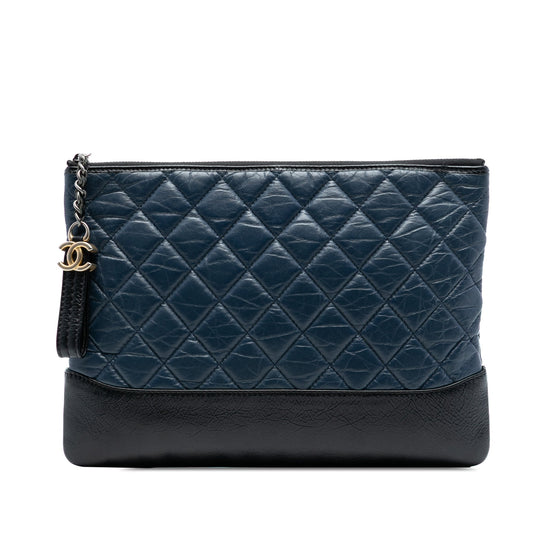 Chanel Medium Aged Calfskin Gabrielle O Case Clutch