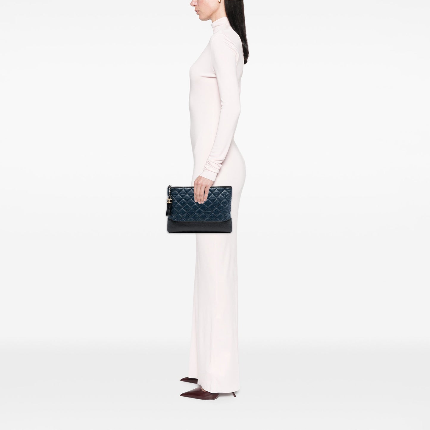 Chanel Medium Aged Calfskin Gabrielle O Case Clutch