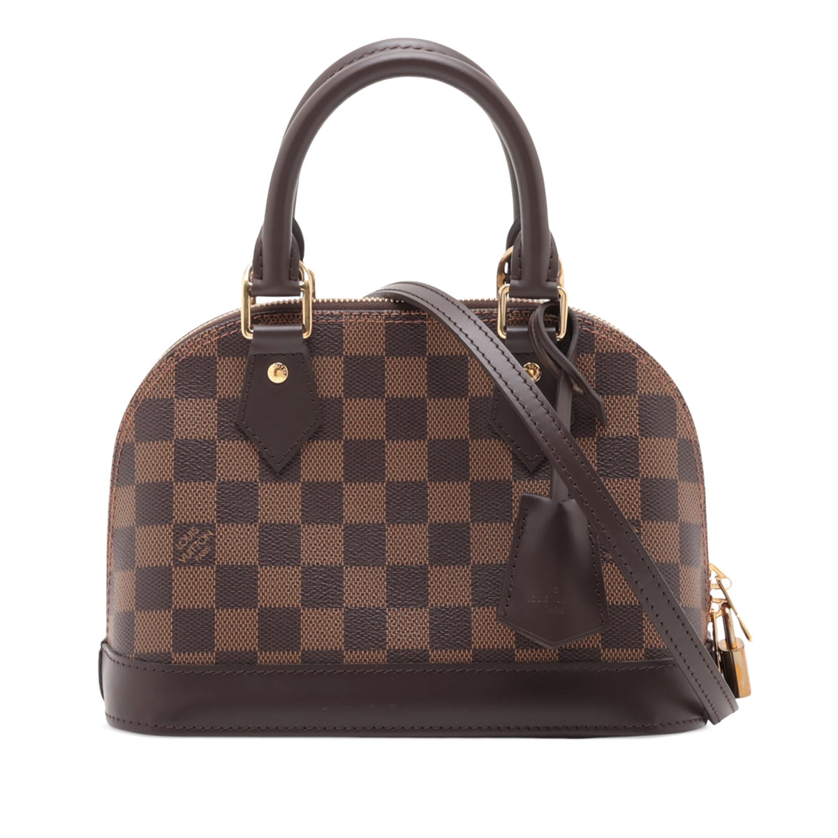 Louis Vuitton Damier Ebene Alma BB — Brown