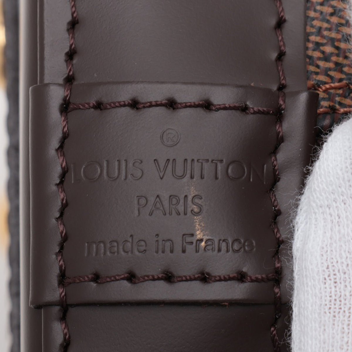 Louis Vuitton Damier Ebene Alma BB — Brown
